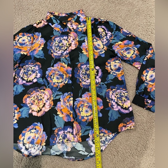 Women's ZAC & RACHEL Button Down Floral print Long Sleeve - Picture 5 of 10